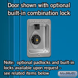 12" Wide Double Tier Standard Metal Locker - 1 Wide - 5 Feet High - 12" Deep by Salsbury