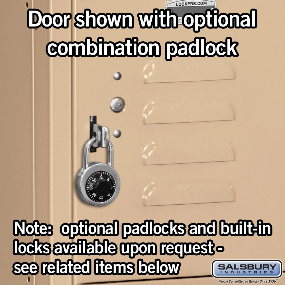 12" Wide Five Tier Box Style Standard Metal Locker - 3 Wide - 5 Feet High - 18" Deep by Salsbury