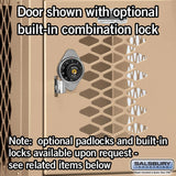 12" Wide Five Tier Box Style Vented Metal Locker - 3 Wide - 5 Feet High - 12" Deep by Salsbury