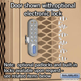12" Wide Five Tier Box Style Vented Metal Locker - 3 Wide - 5 Feet High - 18" Deep by Salsbury