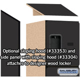 12" Wide Four Tier Designer Wood Locker - 1 Wide - 5 Feet High - 18" Deep by Salsbury