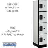 12" Wide Four Tier Designer Wood Locker - 1 Wide - 5 Feet High - 21" Deep by Salsbury