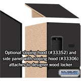 12" Wide Four Tier Designer Wood Locker - 1 Wide - 5 Feet High - 21" Deep by Salsbury
