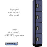 12" Wide Four Tier Designer Wood Locker - 1 Wide - 6 Feet High - 15" Deep by Salsbury