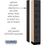12" Wide Four Tier Designer Wood Locker - 1 Wide - 6 Feet High - 15" Deep by Salsbury