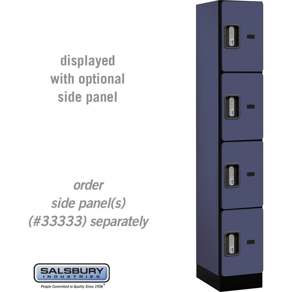12" Wide Four Tier Designer Wood Locker - 1 Wide - 6 Feet High - 18" Deep by Salsbury