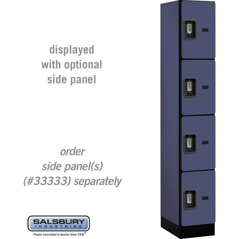 12" Wide Four Tier Designer Wood Locker - 1 Wide - 6 Feet High - 18" Deep by Salsbury