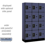 12" Wide Four Tier Designer Wood Locker - 3 Wide - 5 Feet High - 15" Deep by Salsbury