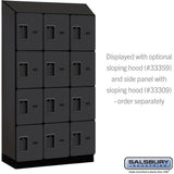 12" Wide Four Tier Designer Wood Locker - 3 Wide - 5 Feet High - 15" Deep by Salsbury