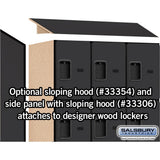 12" Wide Four Tier Designer Wood Locker - 3 Wide - 5 Feet High - 21" Deep by Salsbury