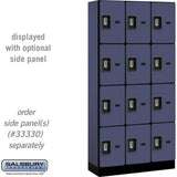 12" Wide Four Tier Designer Wood Locker - 3 Wide - 6 Feet High - 15" Deep by Salsbury