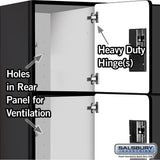 12" Wide Four Tier Designer Wood Locker - 3 Wide - 6 Feet High - 15" Deep by Salsbury