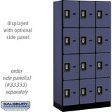 12" Wide Four Tier Designer Wood Locker - 3 Wide - 6 Feet High - 18" Deep by Salsbury