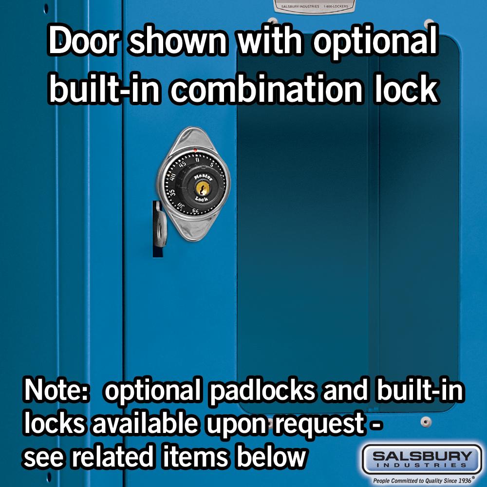 12" Wide Four Tier See-Through Metal Locker - 1 Wide - 5 Feet High - 15" Deep by Salsbury