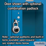 12" Wide Four Tier See-Through Metal Locker - 3 Wide - 5 Feet High - 12" Deep by Salsbury