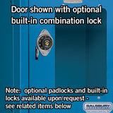 12" Wide Four Tier See-Through Metal Locker - 3 Wide - 5 Feet High - 15" Deep by Salsbury
