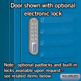 12" Wide Four Tier Standard Metal Locker - 1 Wide - 5 Feet High - 15" Deep by Salsbury