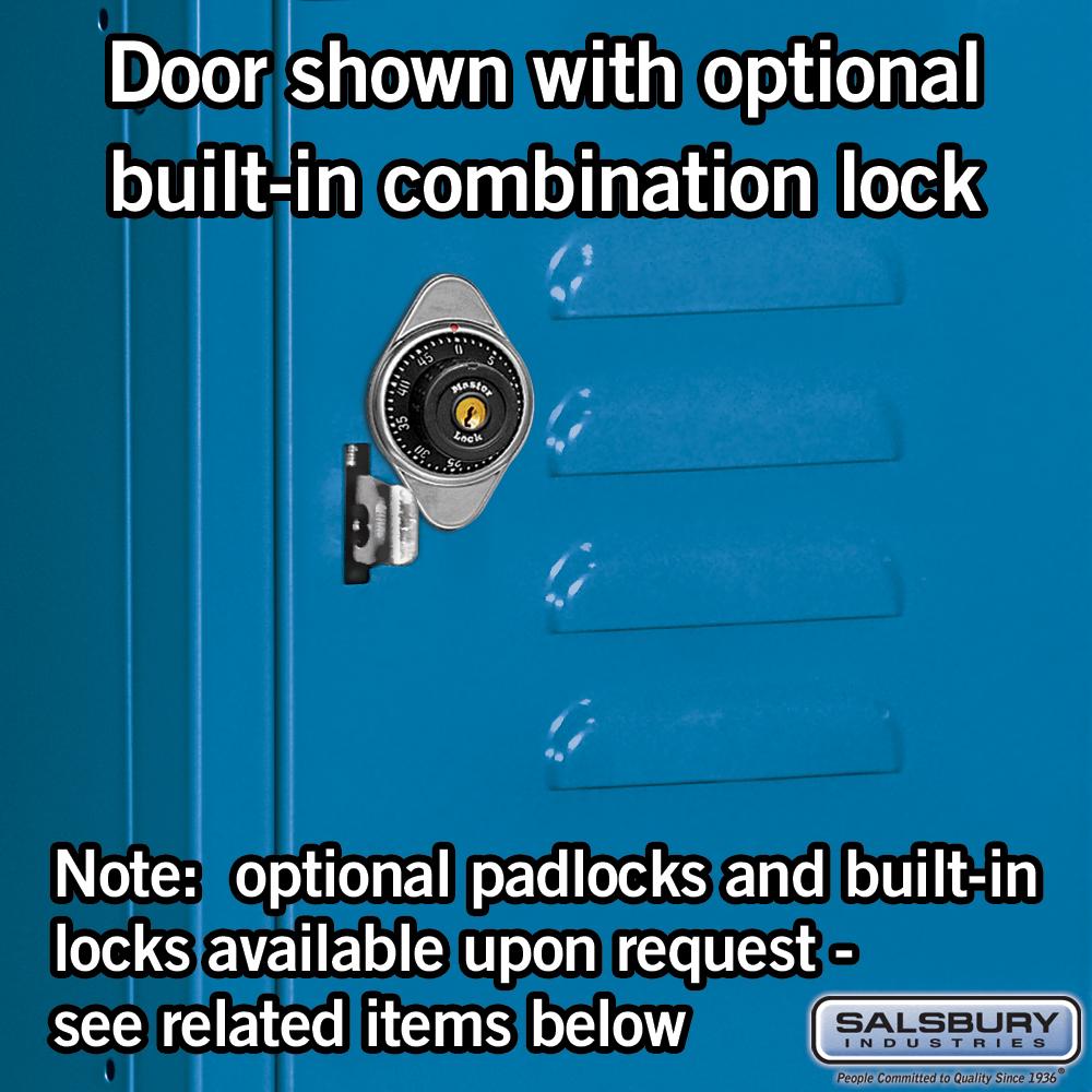 12" Wide Four Tier Standard Metal Locker - 1 Wide - 6 Feet High - 12" Deep by Salsbury