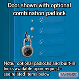 12" Wide Four Tier Standard Metal Locker - 1 Wide - 6 Feet High - 15" Deep by Salsbury