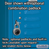 12" Wide Four Tier Standard Metal Locker - 3 Wide - 5 Feet High - 15" Deep by Salsbury