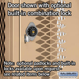 12" Wide Four Tier Vented Metal Locker - 1 Wide - 5 Feet High - 15" Deep by Salsbury