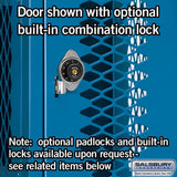 12" Wide Four Tier Vented Metal Locker - 1 Wide - 6 Feet High - 15" Deep by Salsbury