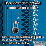 12" Wide Four Tier Vented Metal Locker - 1 Wide - 6 Feet High - 18" Deep by Salsbury