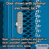 12" Wide Four Tier Vented Metal Locker - 1 Wide - 6 Feet High - 18" Deep by Salsbury