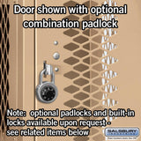 12" Wide Four Tier Vented Metal Locker - 3 Wide - 5 Feet High - 15" Deep by Salsbury