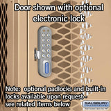 12" Wide Four Tier Vented Metal Locker - 3 Wide - 5 Feet High - 15" Deep by Salsbury