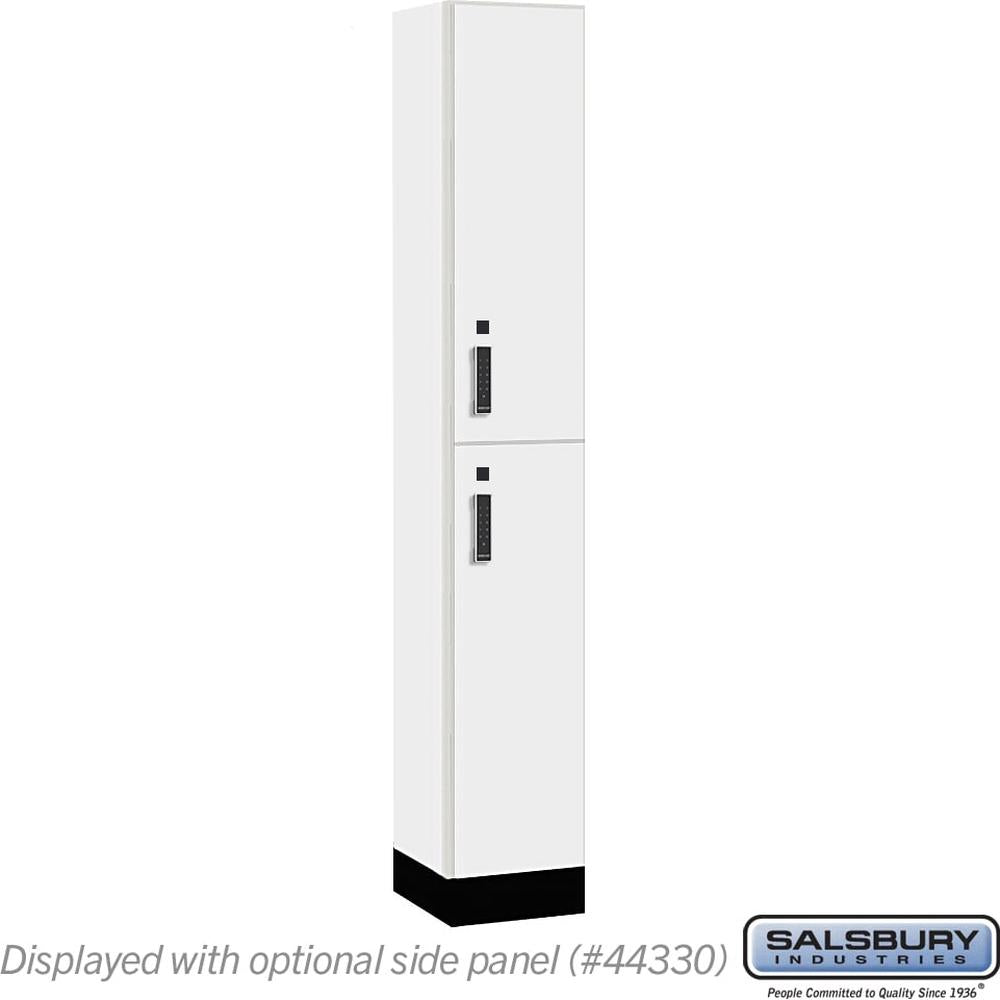 12" Wide Premier Wood Locker - Double Tier-1 Wide - 6 Feet High - 15" Deep by Salsbury