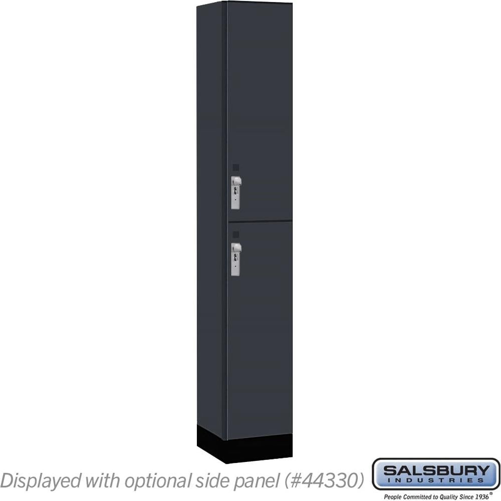 12" Wide Premier Wood Locker - Double Tier-1 Wide - 6 Feet High - 15" Deep by Salsbury
