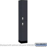 12" Wide Premier Wood Locker - Double Tier-1 Wide - 6 Feet High - 15" Deep by Salsbury