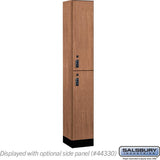 12" Wide Premier Wood Locker - Double Tier-1 Wide - 6 Feet High - 15" Deep by Salsbury