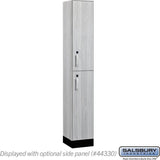 12" Wide Premier Wood Locker - Double Tier-1 Wide - 6 Feet High - 15" Deep by Salsbury