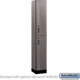 12" Wide Premier Wood Locker - Double Tier-1 Wide - 6 Feet High - 15" Deep by Salsbury