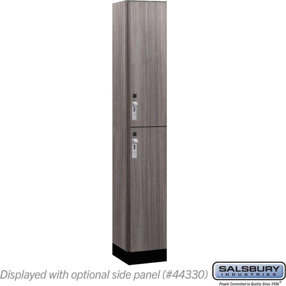 12" Wide Premier Wood Locker - Double Tier-1 Wide - 6 Feet High - 15" Deep by Salsbury