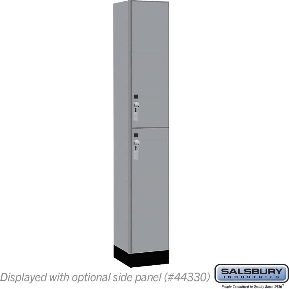 12" Wide Premier Wood Locker - Double Tier-1 Wide - 6 Feet High - 15" Deep by Salsbury