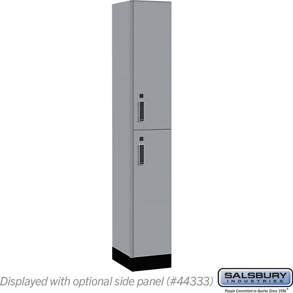 12" Wide Premier Wood Locker - Double Tier-1 Wide - 6 Feet High - 18" Deep by Salsbury