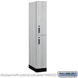12" Wide Premier Wood Locker - Double Tier-1 Wide - 6 Feet High - 21" Deep by Salsbury