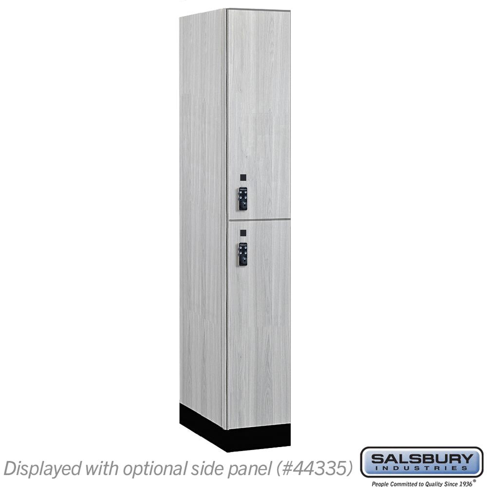 12" Wide Premier Wood Locker - Double Tier-1 Wide - 6 Feet High - 21" Deep by Salsbury