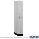 12" Wide Premier Wood Locker - Double Tier-1 Wide - 6 Feet High - 21" Deep by Salsbury