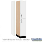 12" Wide Premier Wood Locker - Double Tier-1 Wide - 6 Feet High - 21" Deep by Salsbury