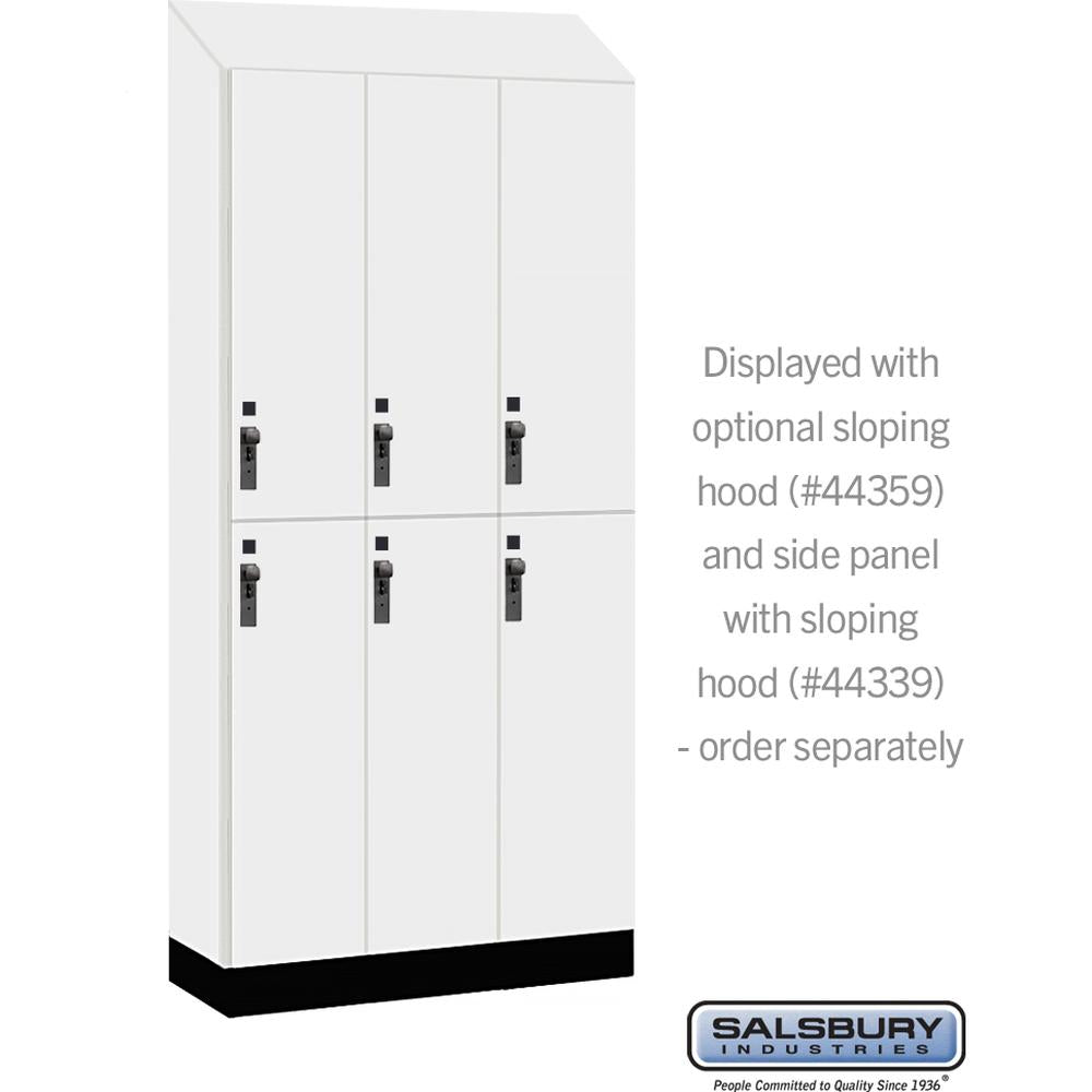 12" Wide Premier Wood Locker - Double Tier-3 Wide - 6 Feet High - 15" Deep by Salsbury