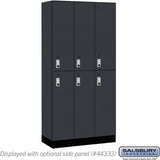 12" Wide Premier Wood Locker - Double Tier-3 Wide - 6 Feet High - 18" Deep by Salsbury