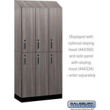 12" Wide Premier Wood Locker - Double Tier-3 Wide - 6 Feet High - 18" Deep by Salsbury
