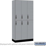 12" Wide Premier Wood Locker - Double Tier-3 Wide - 6 Feet High - 18" Deep by Salsbury