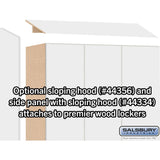 12" Wide Premier Wood Locker - Double Tier-3 Wide - 6 Feet High - 18" Deep by Salsbury