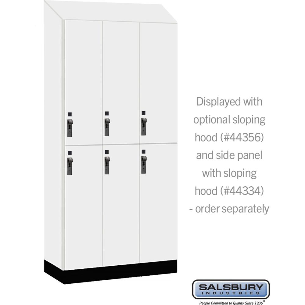 12" Wide Premier Wood Locker - Double Tier-3 Wide - 6 Feet High - 18" Deep by Salsbury