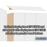 12" Wide Premier Wood Locker - Double Tier-3 Wide - 6 Feet High - 21" Deep by Salsbury